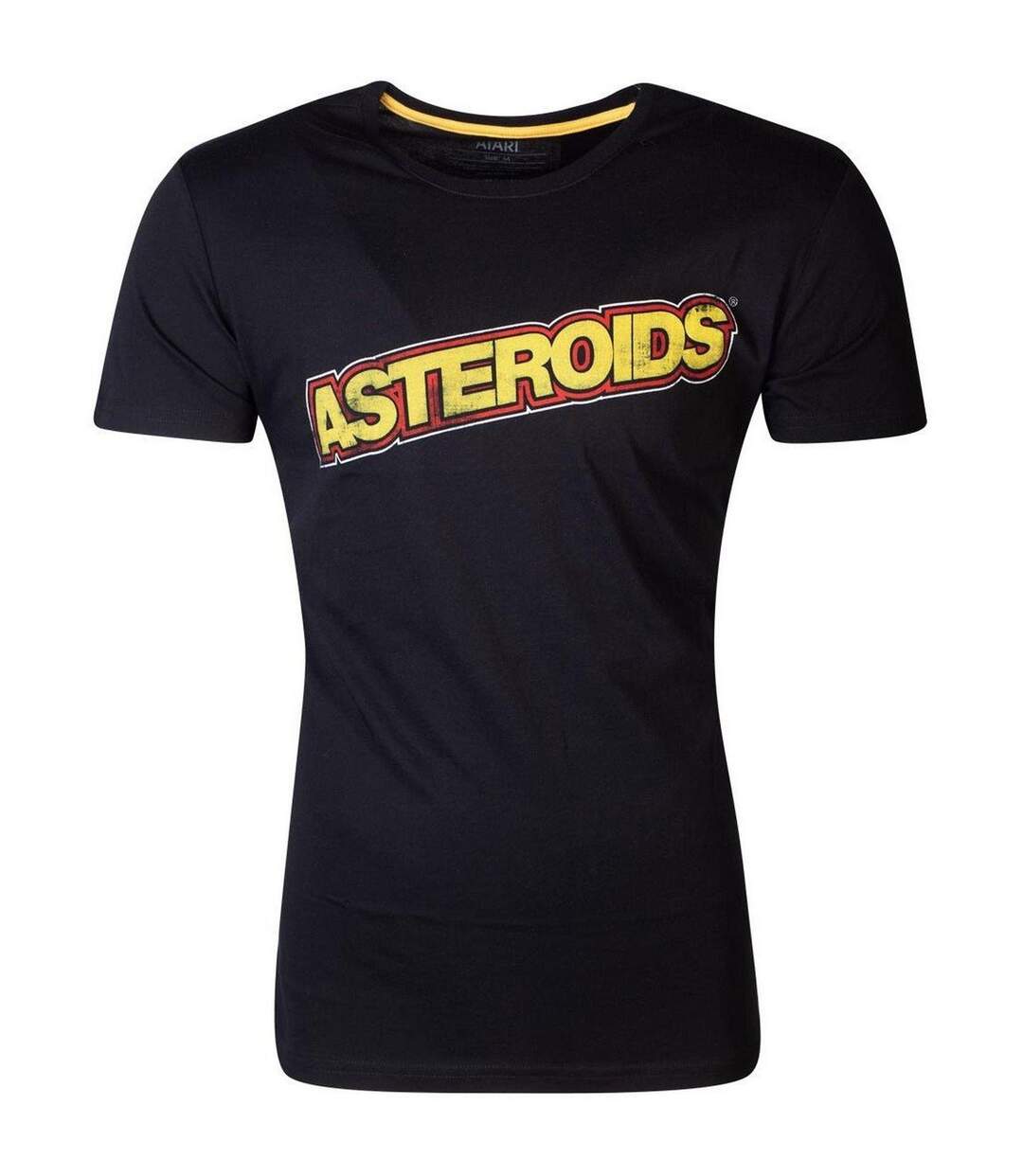 T-shirt Motif/style Logo Homme Noir Jaune Atari-1