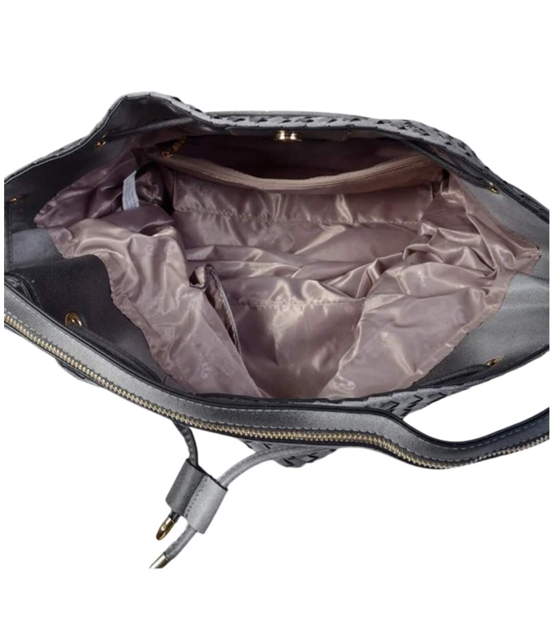 Sac à  main femme noir shopping grand format - Praticité et style-4