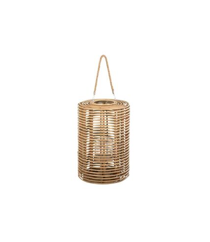 Lanterne Ronde Longue Rotin 50cm Naturel