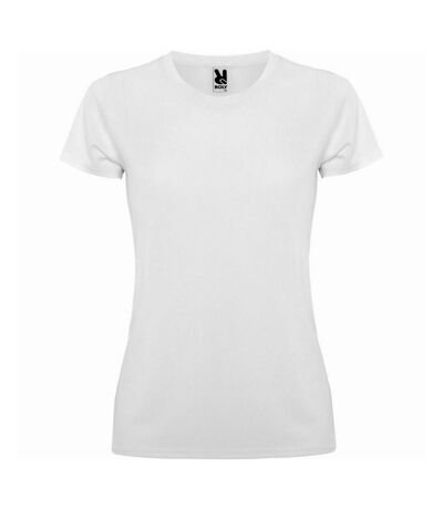 Roly Womens/Ladies Montecarlo Short-Sleeved Sports T-Shirt (White)