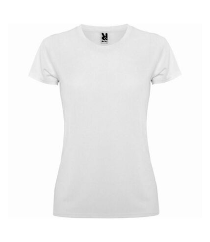 Roly Womens/Ladies Montecarlo Short-Sleeved Sports T-Shirt (White)