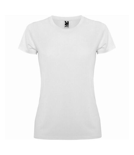 Roly Womens/Ladies Montecarlo Short-Sleeved Sports T-Shirt (White)