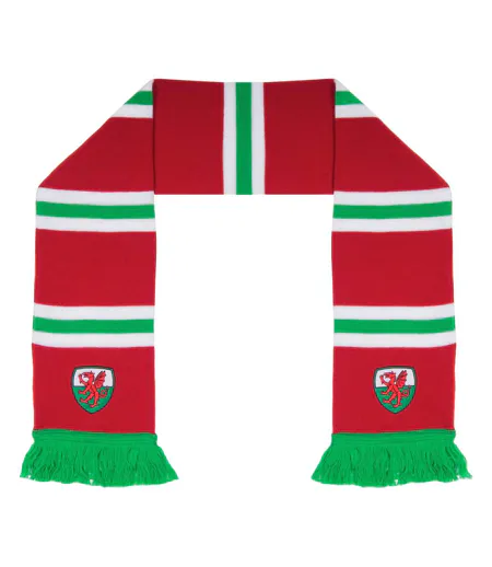 Ensemble Bonnet Et Écharpe Wales Adulte Taille Unique Rouge Blanc Vert Fan Originals