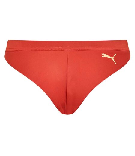 Womens/ladies Sporty Brazil Bikini Bottoms Brown Combo Puma