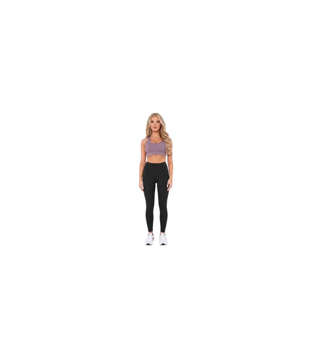 Womens/ladies Mesh Panel Sports Bra Grey Missy Empire-1
