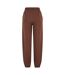 Bas De Jogging Duveteux Pour Femmes/femmes Brun Chocolat Build Your Brand-2