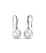 Boucles d'oreilles Pearl Hook, Perle d'Autriche, Cristal d'Autriche