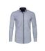 Chemise Moscow Homme Bleu Noir Di Selentino-1