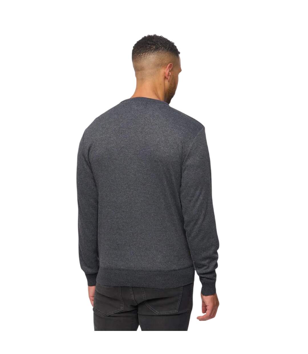 Pull Tinworth Homme Noir Chiné Bewley & Ritch-3