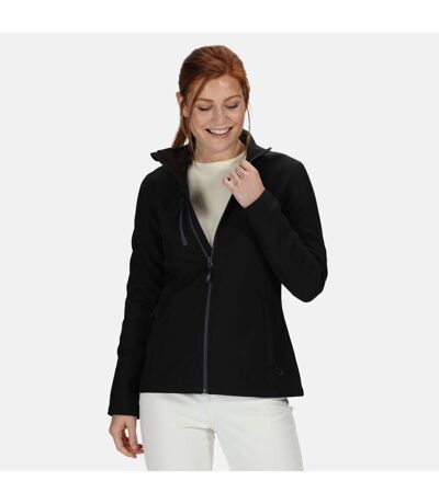 Womens/ladies Softshell Jacket Black Regatta Professional