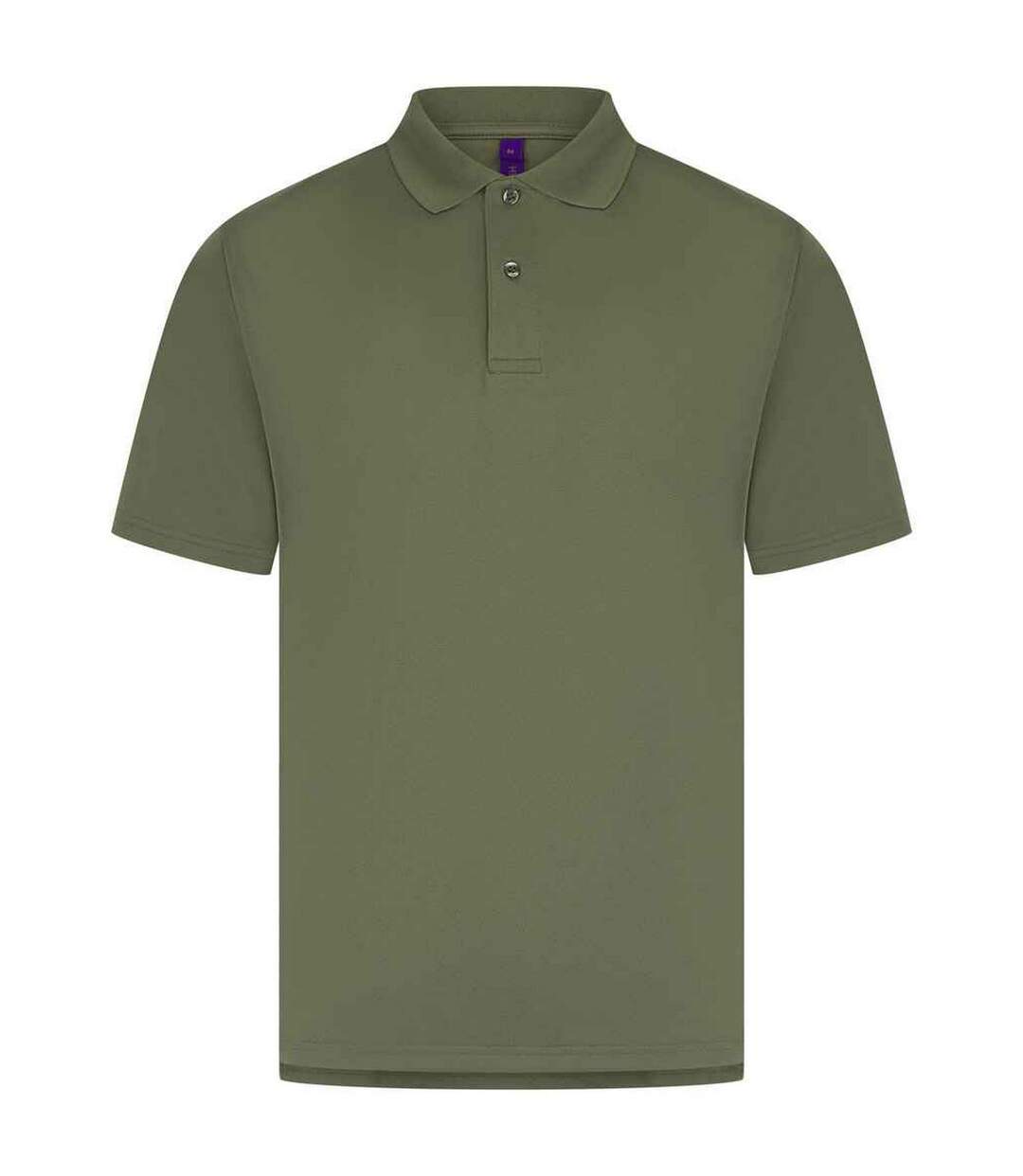 Mens pique polo shirt olive Henbury