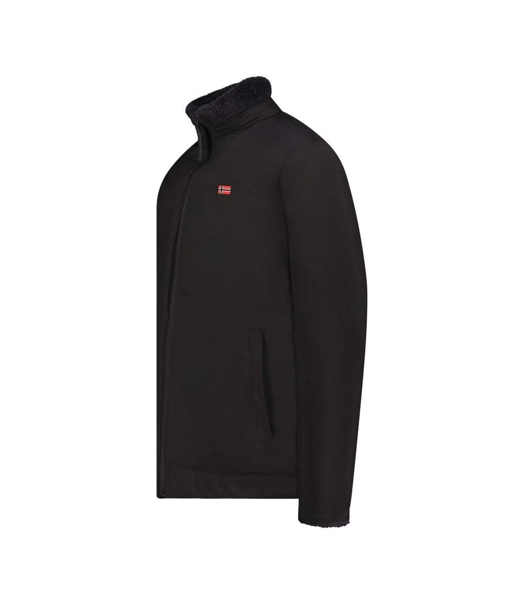 Veste polaire noire homme geographical norway ureversible-3
