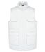 Gilet multipoches rembourré sans manches - Unisexe - WK607 - blanc