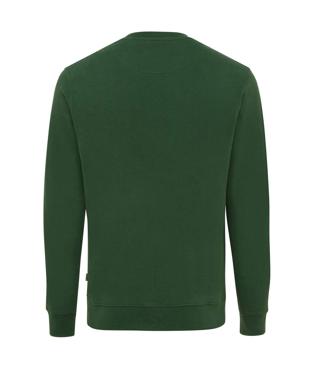 Unisex adult zion recycled cotton crew neck sweatshirt forest green Iqoniq-2