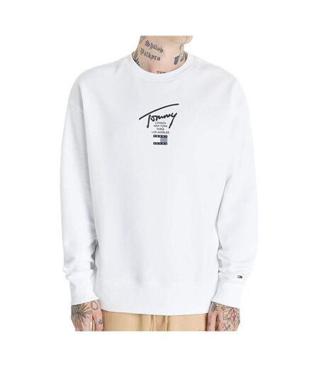 Sweat Blanc Homme Tommy Jeans Modern - L