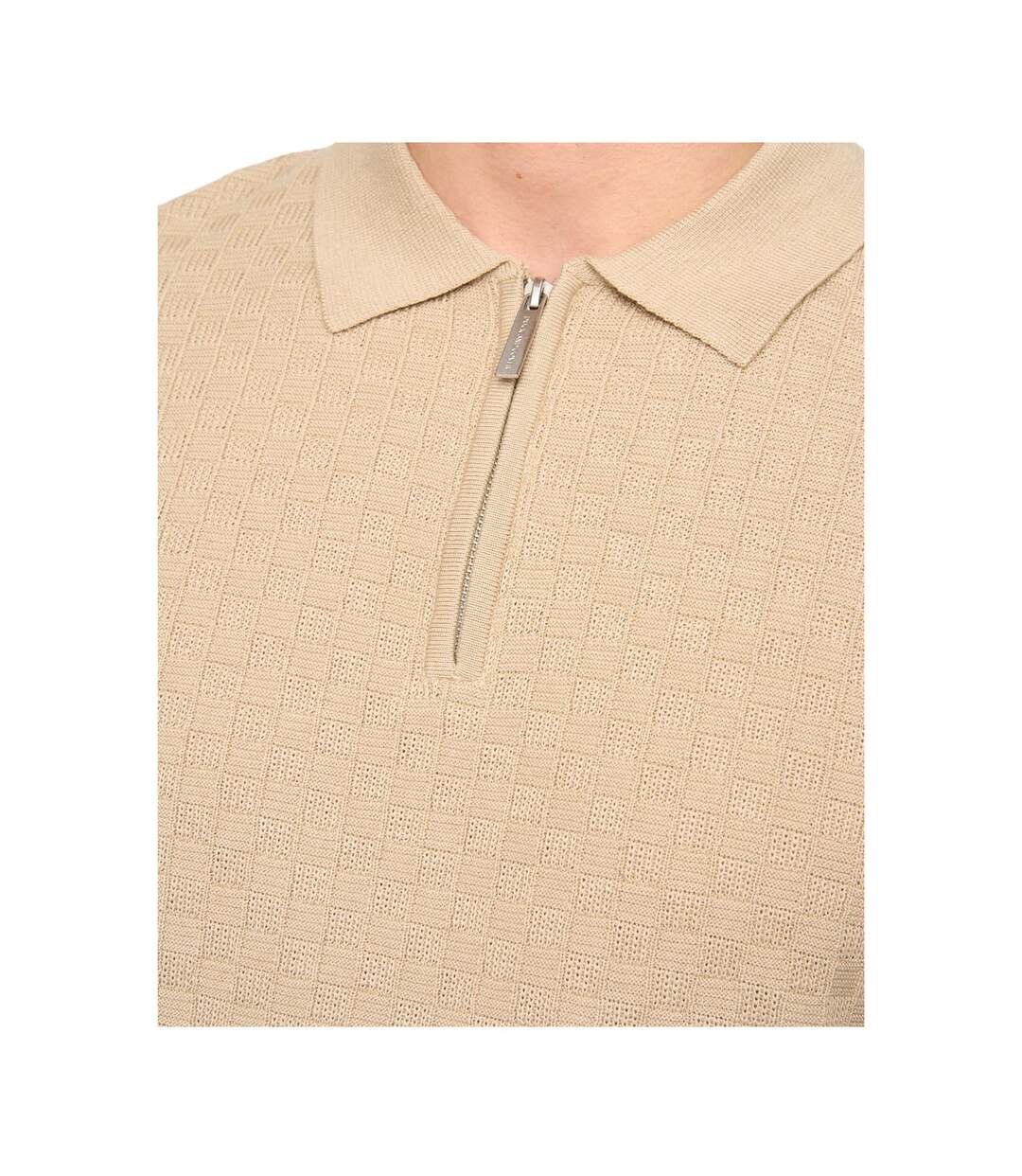 Polo Danvers Homme Beige Gris Duck And Cover-4