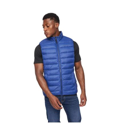 Mens gattering gilet royal blue Crosshatch