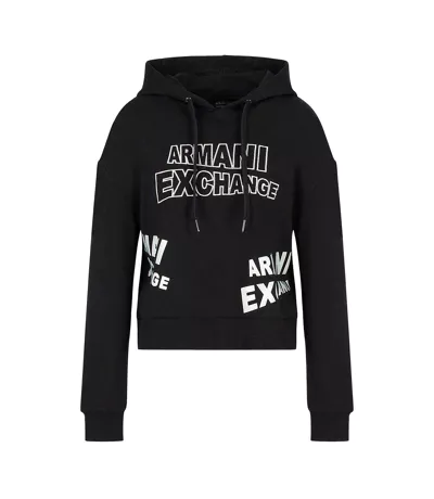 Sweat À Capuche Femme Noir Armani Exchange