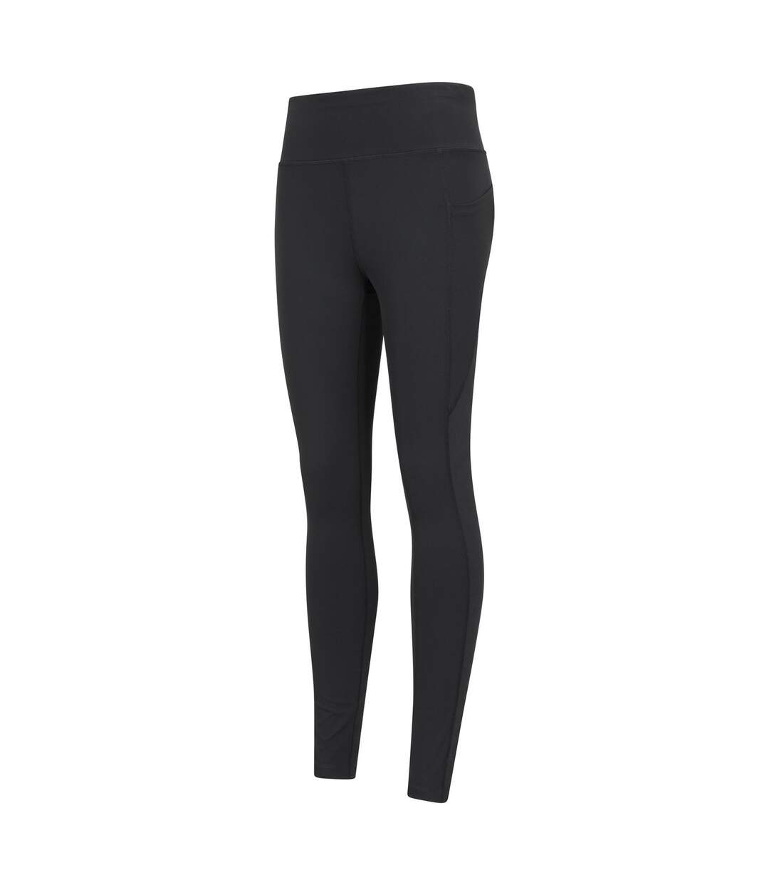 Womens/ladies Blackout High Waist Leggings Black Mountain Warehouse-4
