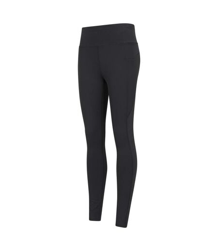 Womens/ladies Blackout High Waist Leggings Black Mountain Warehouse