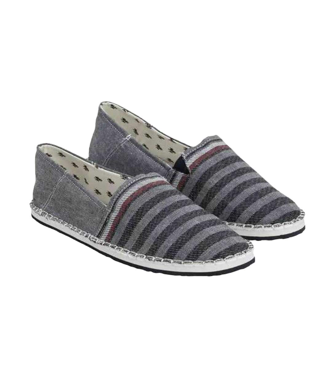 Espadrilles Motif/style Rayé Homme Bleu Marine Gris Tommy Hilfiger-1