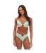 Womens/ladies Logo Triangle Cups Bra Green Hugo-2