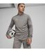Mens Teamfinal Quarter Zip Training Fleece Top Iron Silver Puma-3