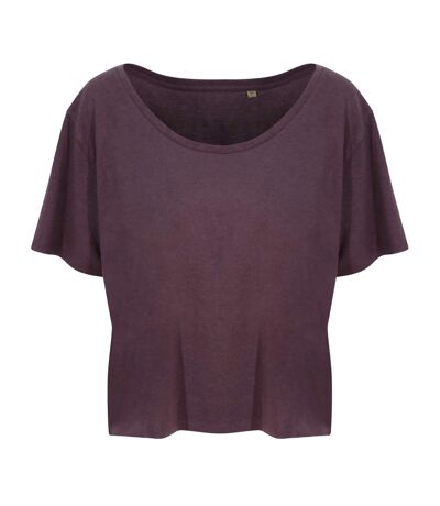Ecologie Womens/Laides Daintree EcoViscose Cropped T-Shirt (Wild Mulberry)