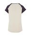 T-shirt Manches Raglan Motif/style Contrasté Femme Sable Blanc Violet Foncé Urban Classics-2