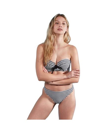 Bas De Maillot De Bain Motif/style À Carreaux Canterton Classic Femme Noir Blanc Jack Wills