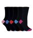 Womens soft top cotton rich socks in a multipack