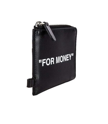 Portefeuille Quote Taille Unique Noir Off White
