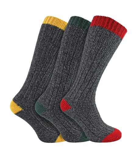 Sock Snob - 3 paires de chaussettes femme extra longues en laine douce et chaude