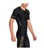 Mens A400 Performance Training Compression Shirt Black Skins-4