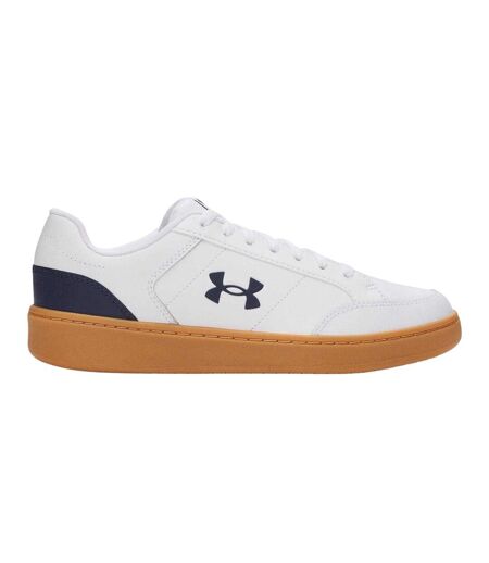 Mens Official Leather Shoes White Gum Navy Under Armour