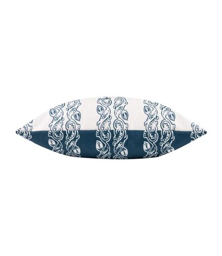 Paoletti Kalindi Stripe Outdoor Cushion Cover (Navy) (55cm x 55cm) - UTRV3296