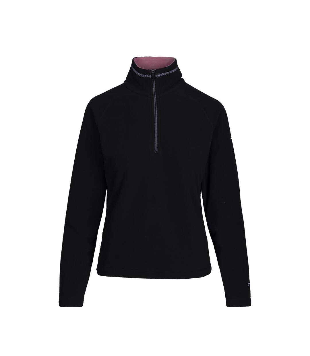 Womens/ladies skylar fleece top black/light mulberry Trespass-1