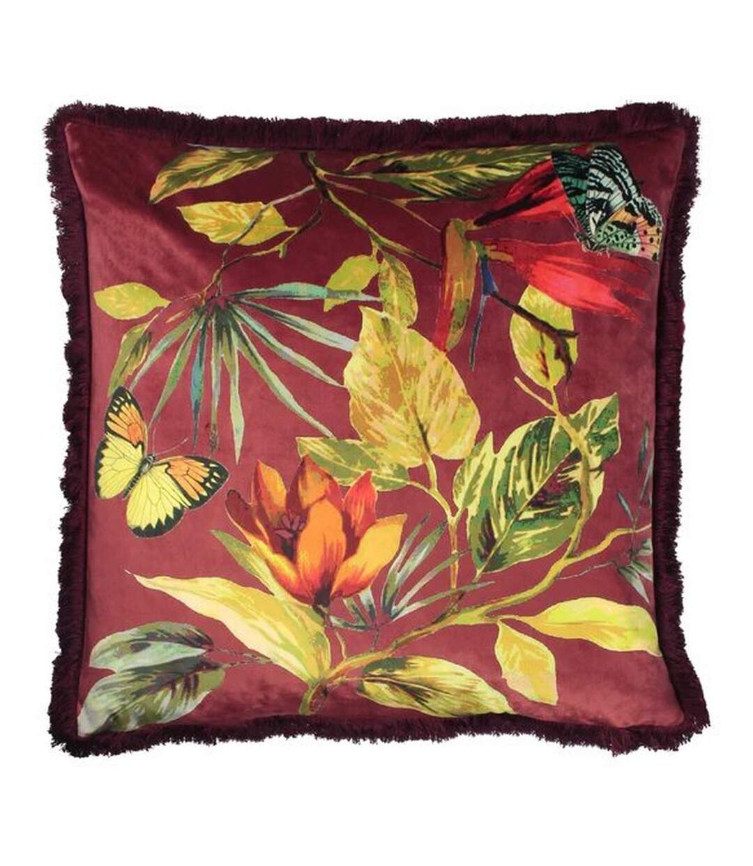 Cahala tropical cushion cover one size berry Paoletti