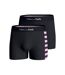 EDEN PARK Lot de 2 Boxers Homme Coton DUOSTRIP Rose Marine