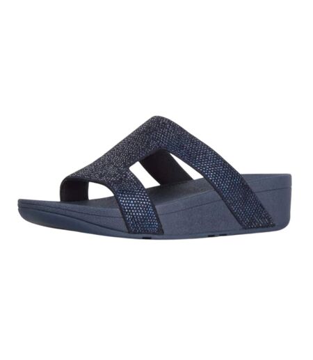 Womens/ladies Marli Sliders Navy Fit Flop