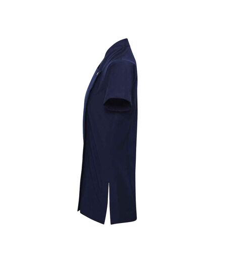 Womens/ladies Blossom Short Sleeve Tunic Navy Premier