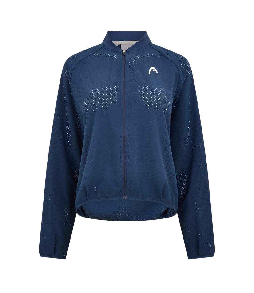 Womens/ladies Lizzy Logo Jacket Blue Head-2