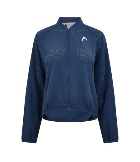Womens/ladies Lizzy Logo Jacket Blue Head