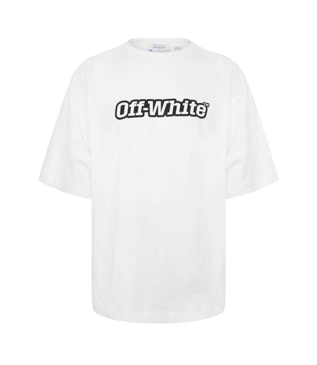 T-shirt Outline Skate Homme Blanc Noir Off White-1
