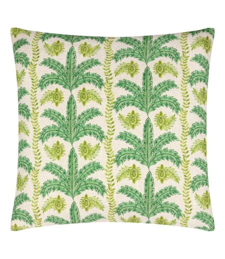 Patera palm print cushion cover 43cm x 43cm green/yellow Wylder