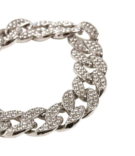 Heavy Encrusted Necklace One Size Silver Urban Classics
