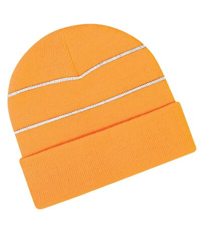 Bonnet haute visibilité adulte unisexe orange fluo Beechfield