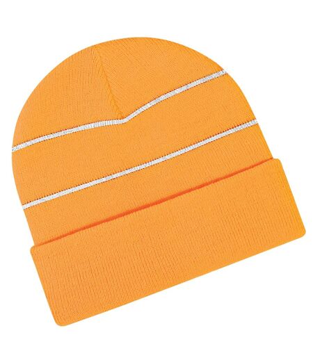 Bonnet haute visibilité adulte unisexe orange fluo Beechfield