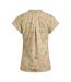 Womens/ladies alia printed jersey top deep amber Weird Fish-2