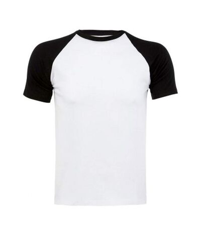 SOLS Mens Funky Contrast Short Sleeve T-Shirt (White/Black)